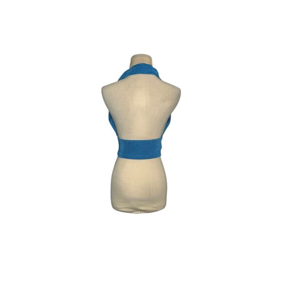 Dealmore blue halter crop top size Medium - Picture 8 of 16
